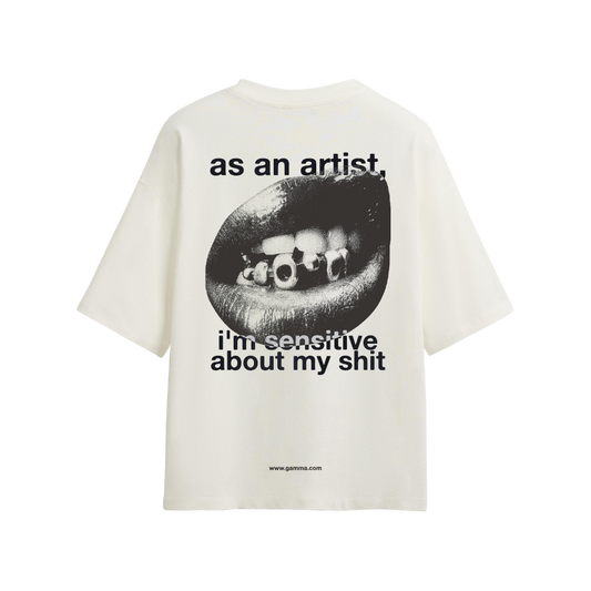 as an artist white tee