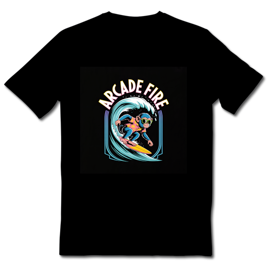 Arcade Fire surfing monkey shirt