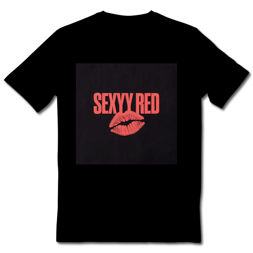 Sexyy Red Red lipstick kiss mark shirt