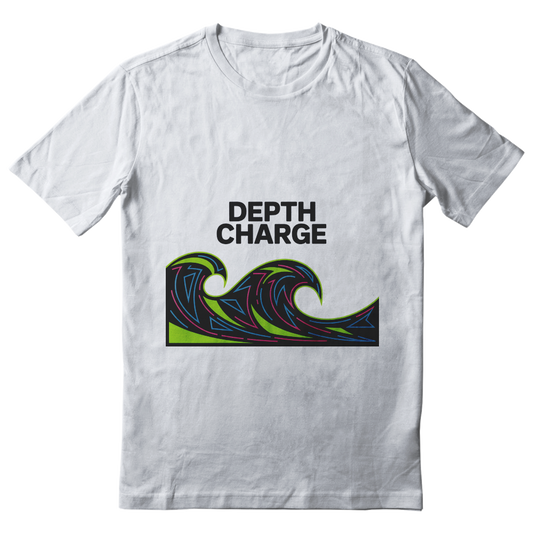 Test Account Neon geometric wave shirt